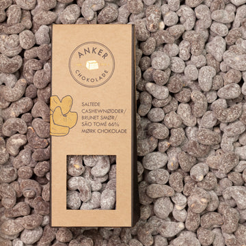 Anker Chokolade – Cashewnødder / brunet smør / flormelis / São Tomé 66% mørk chokolade