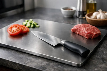 Titanium skærebræt - fup eller fakta for knive?