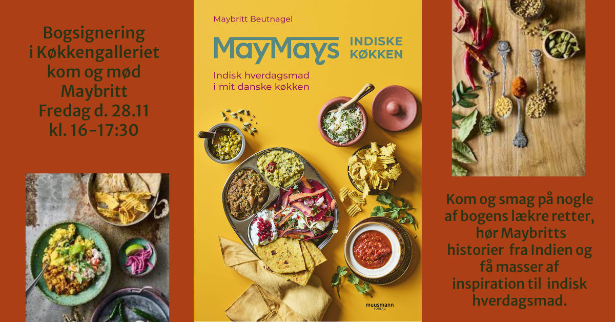 📖✨ Bogsignering i Køkkengalleriet – MayMays Indiske Køkken