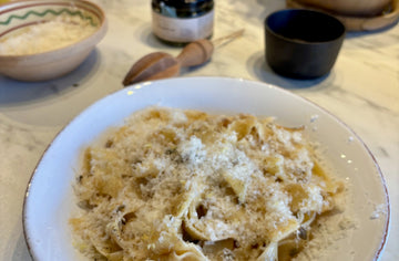 Papardelle med brunet smør og kapers