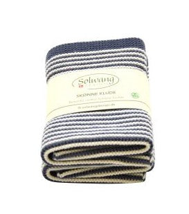 Karklude, stribede 2 stk./100% økologisk bomuld