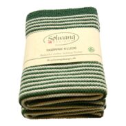 Karklude, stribede 2 stk./100% økologisk bomuld