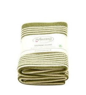 Karklude, stribede 2 stk./100% økologisk bomuld