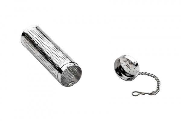 Te-æg med kæde, cylinder passer til flaske, Ø 2,5 cm