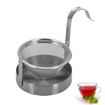 Tesi med bakke i rustfrit stål