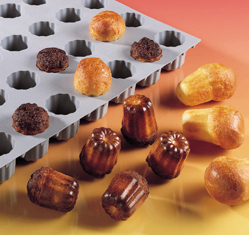 Silikoneform, Mini Cannelés Bordelais, 28 stk, Ø 3,5 cm