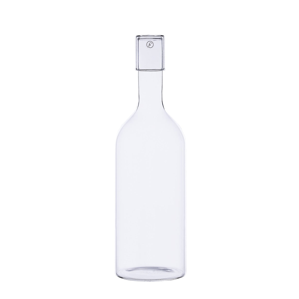 Vandkaraffel  i gennemsigtigt glas, 2 størrelser