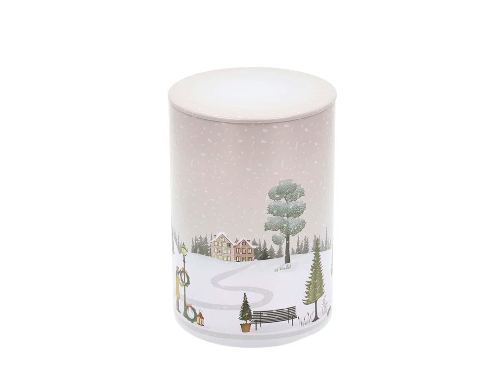 Kagedåse Vinter Ø10 og  H14,5 cm Woodrose