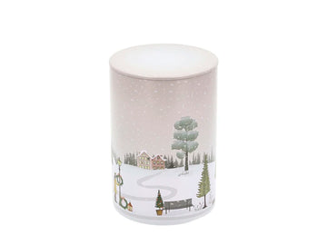 Kagedåse Vinter Ø10 og  H14,5 cm Woodrose