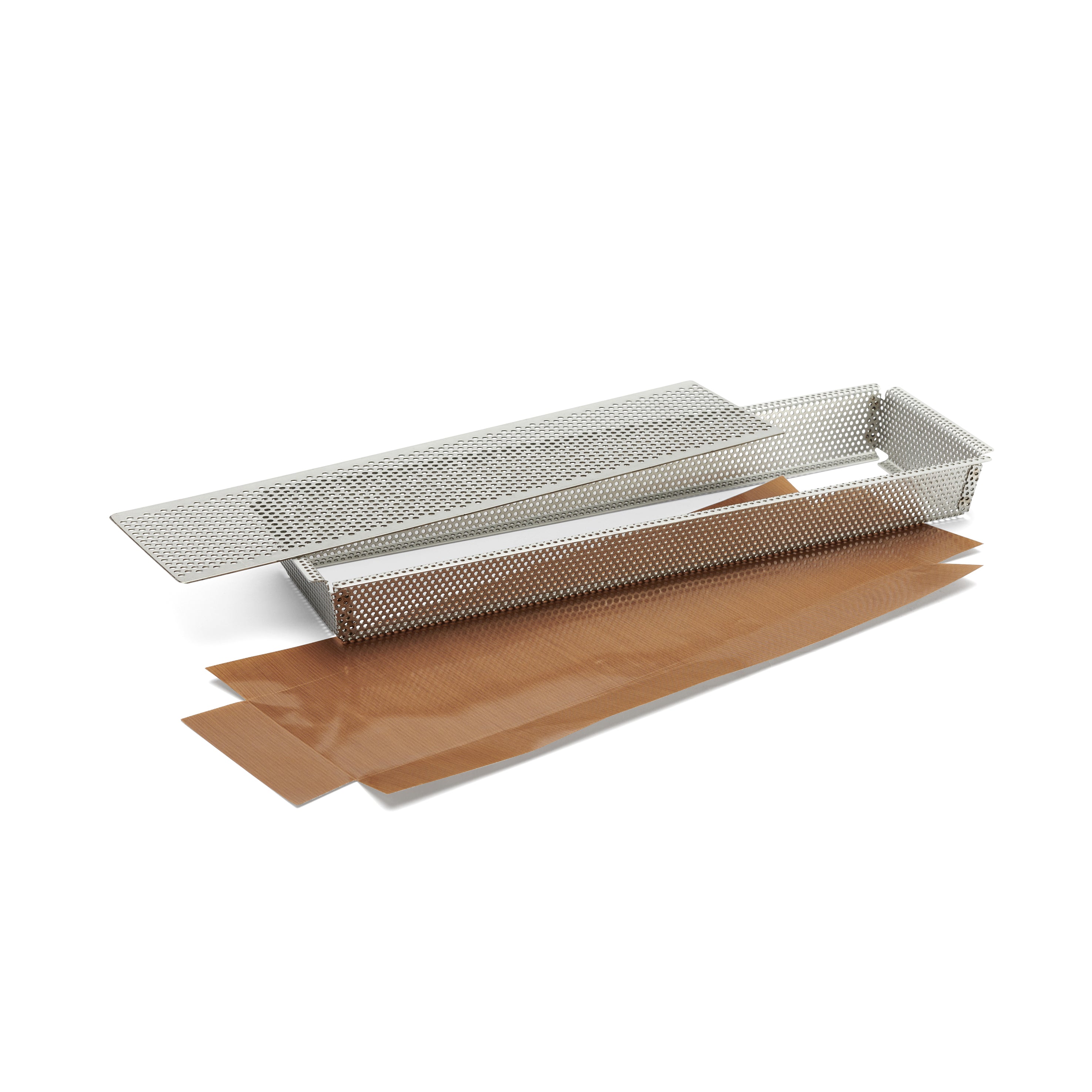 Bageform, perforeret, rektangulær, 35 x 10,5 cm