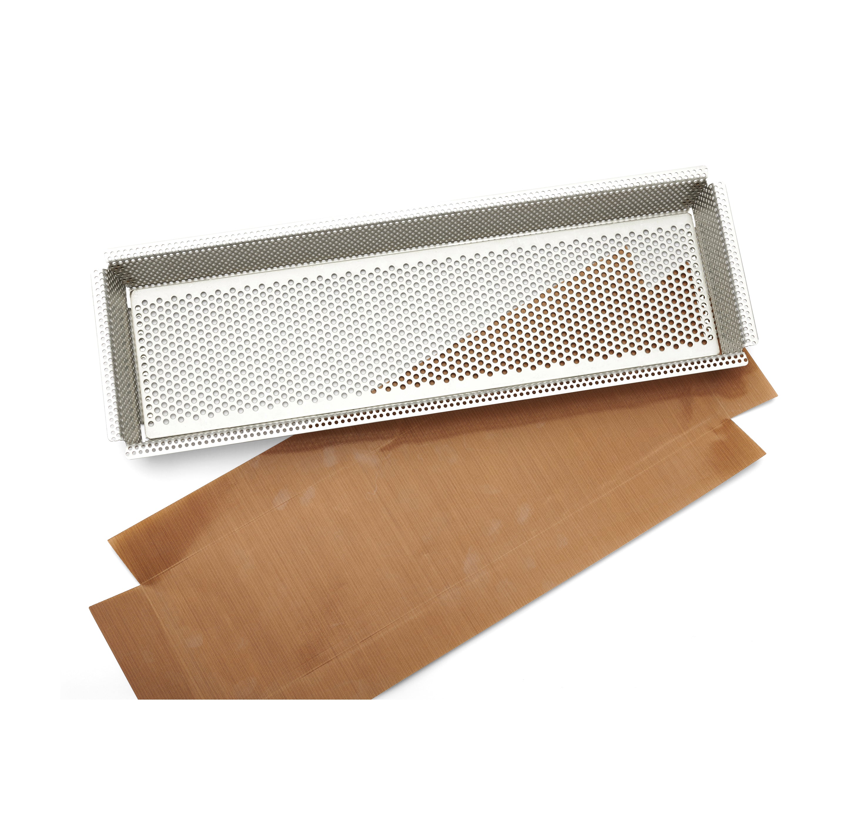 Bageform, perforeret, rektangulær, 35 x 10,5 cm