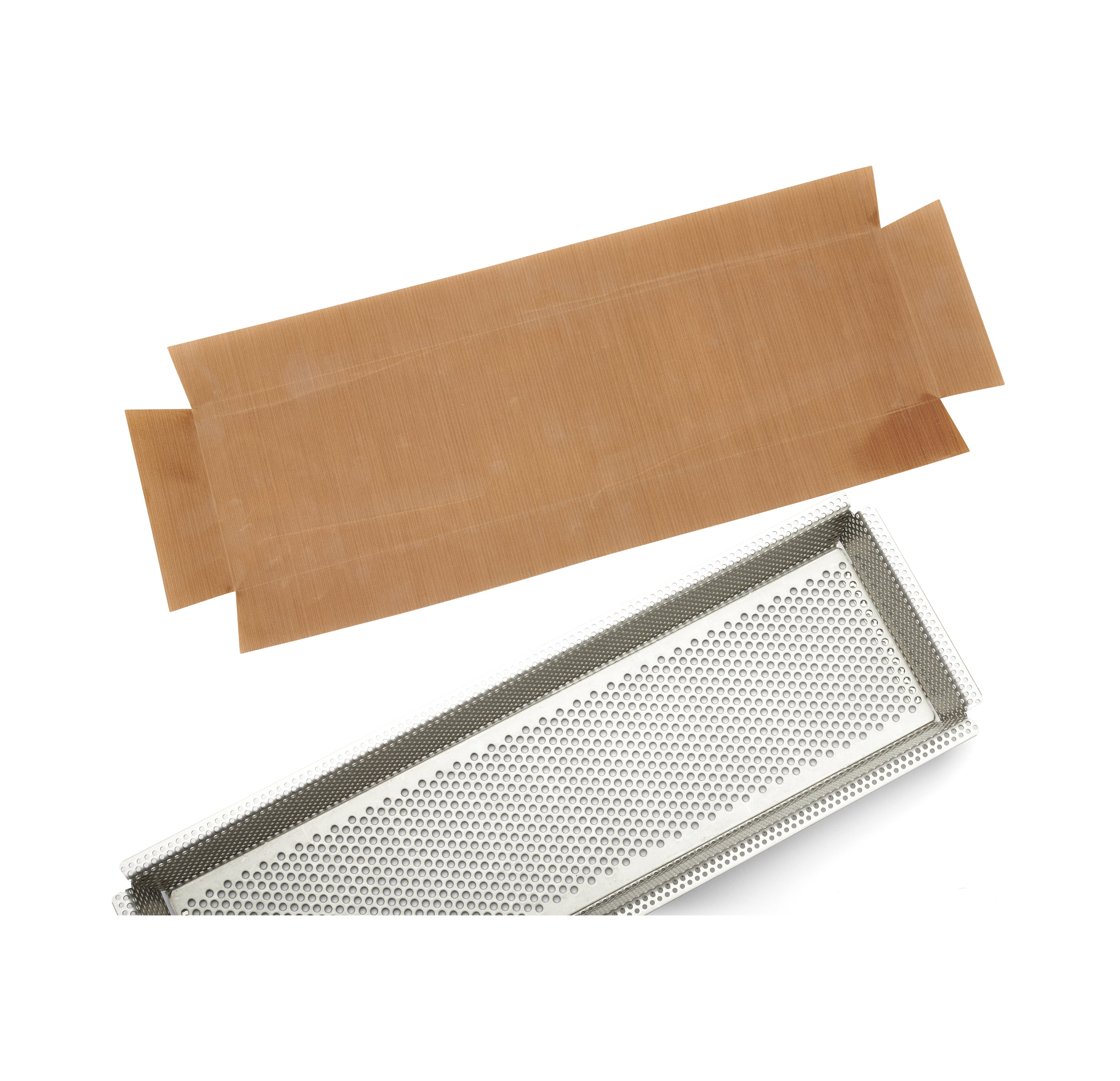 Bageform, perforeret, rektangulær, 35 x 10,5 cm