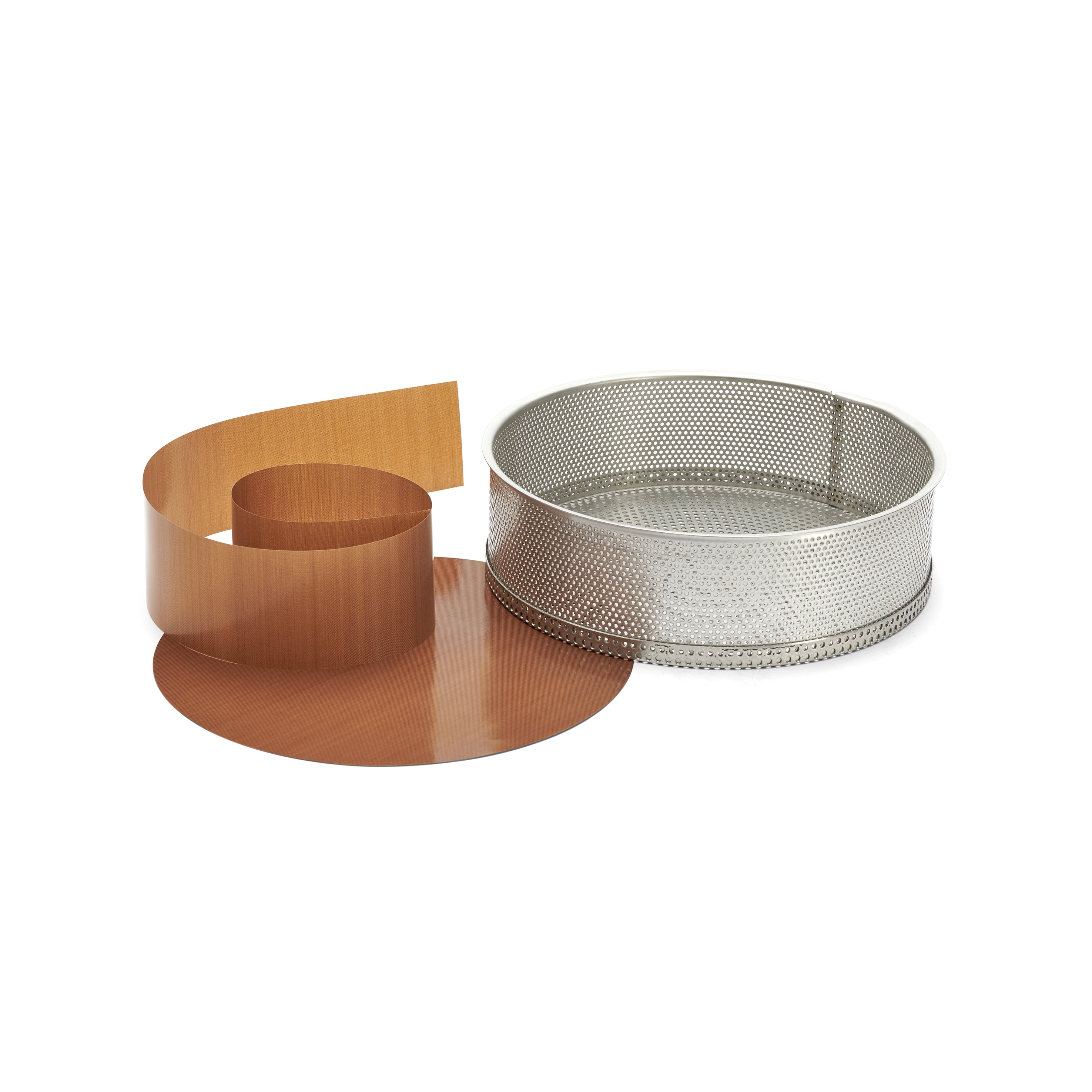 Bageform, rund, perforeret