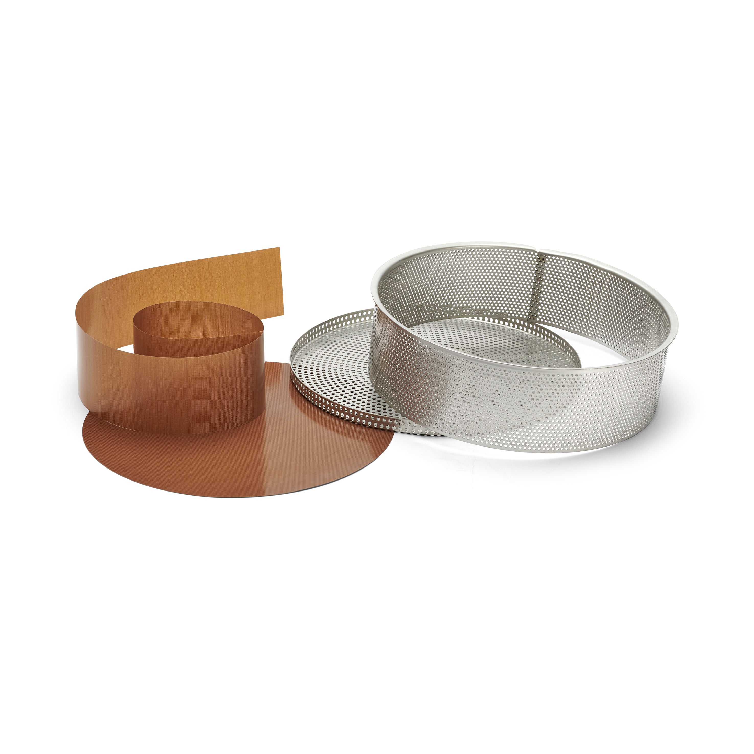 Bageform, rund, perforeret