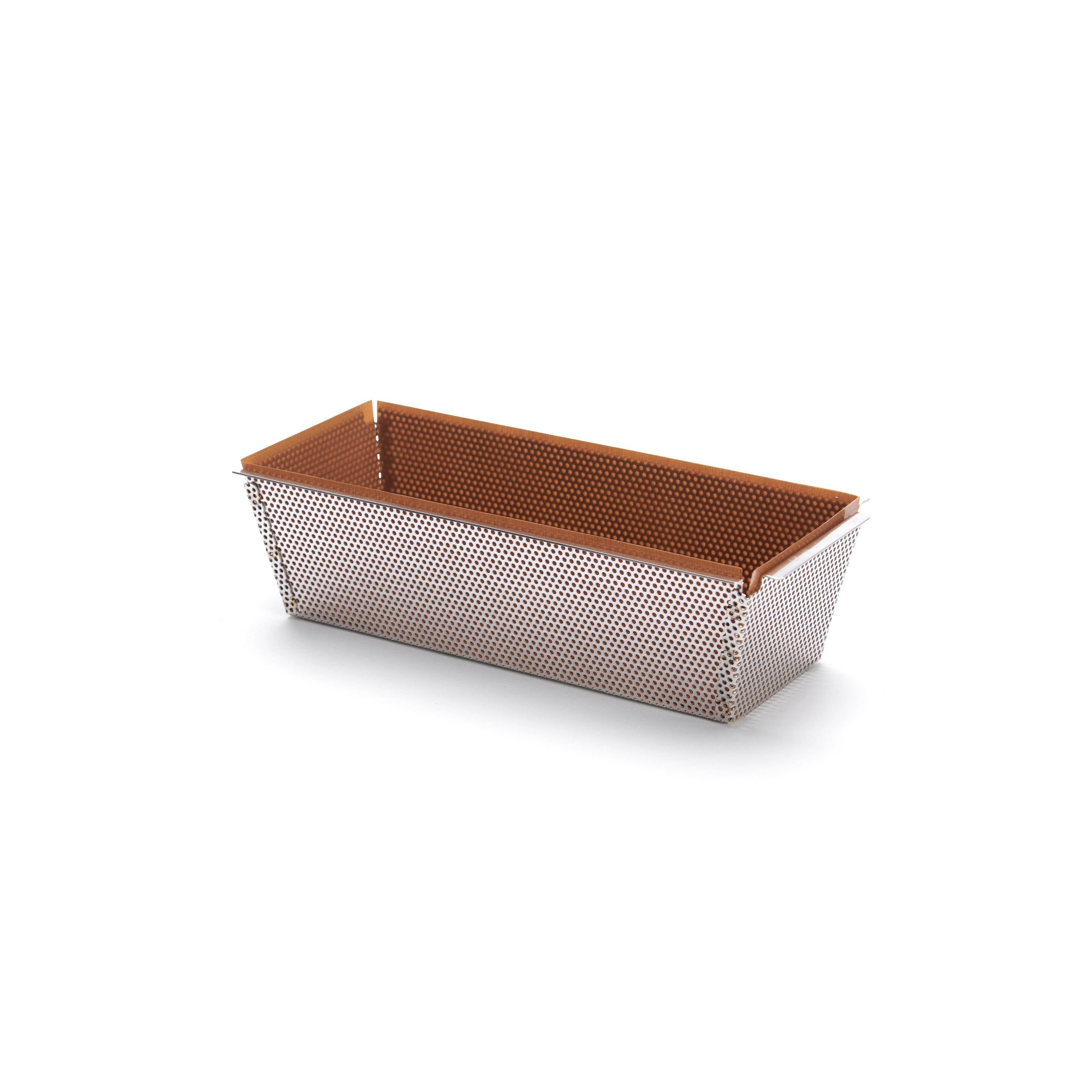 Bageform, perforeret, rektangulær, 26 x 8,6 cm