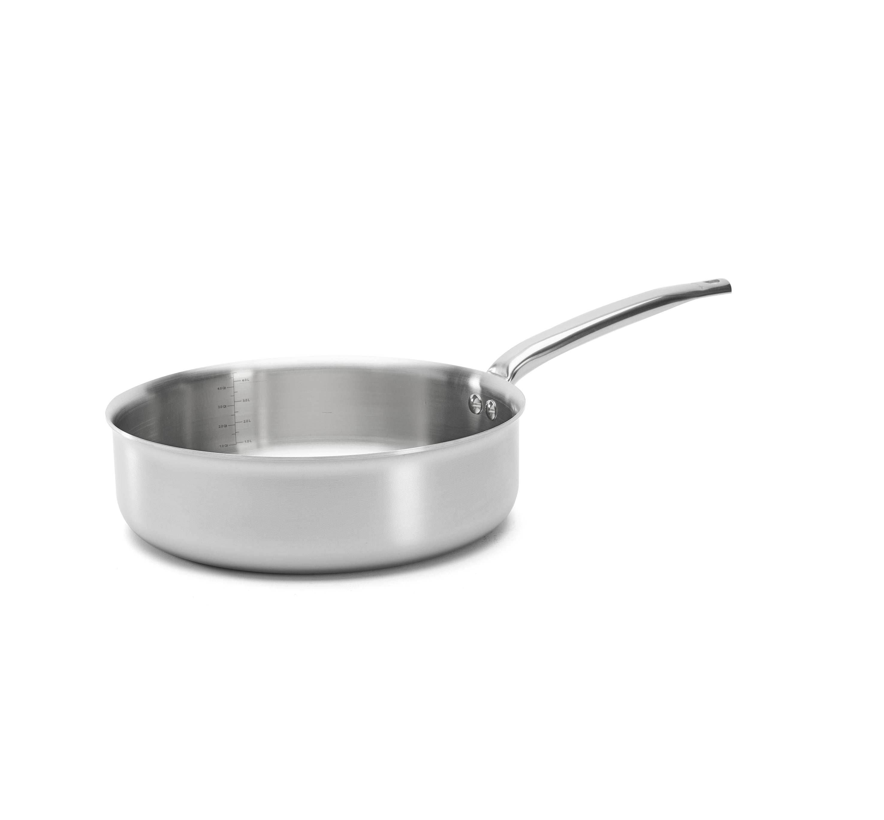 Sauterpande i rustfrit stål i Ø28 cm, Alchimy fra de Buyer
