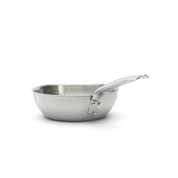 Sauterpande i rustfrit stål med rund kant i Ø24 cm, Alchimy fra de Buyer