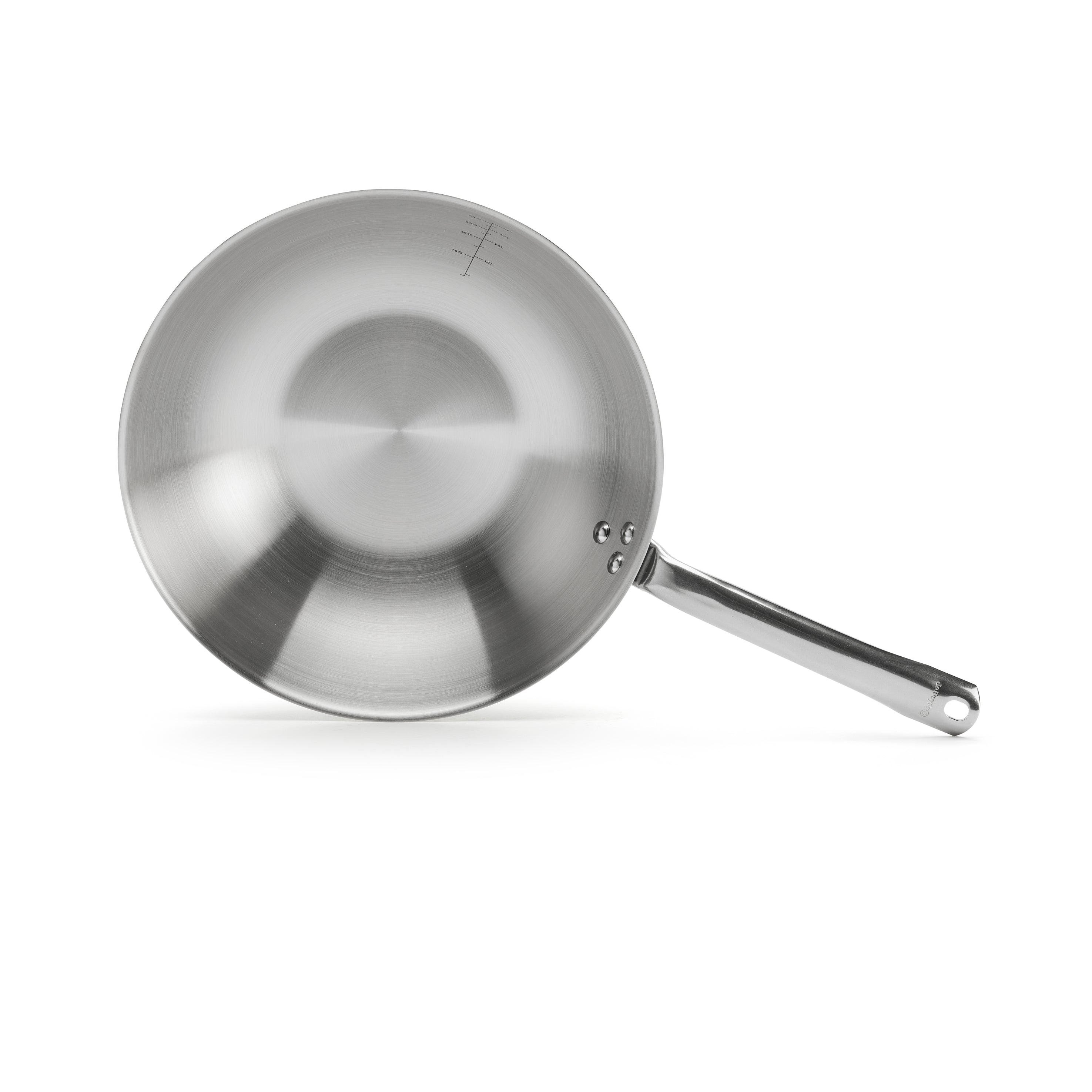 Wok i rustfrit stål Ø32 cm, Alchimy fra de Buyer
