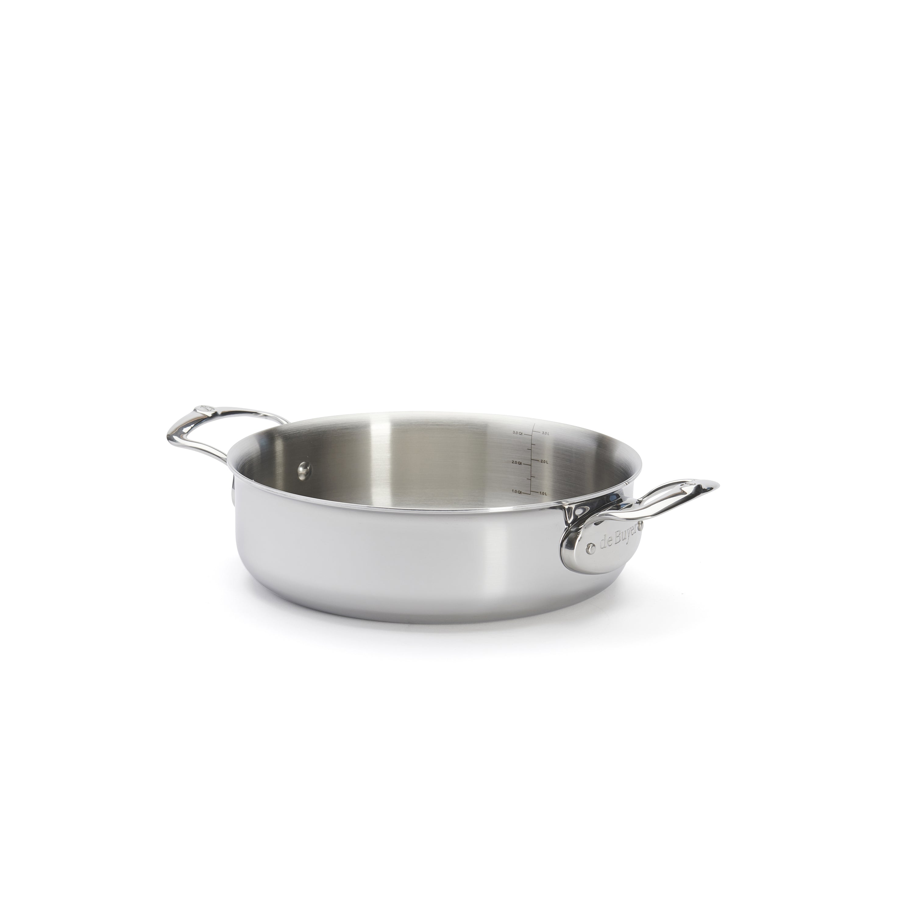 Sautergryde - rund med låg og 2 greb, Affinity fra de Buyer, Ø 24cm