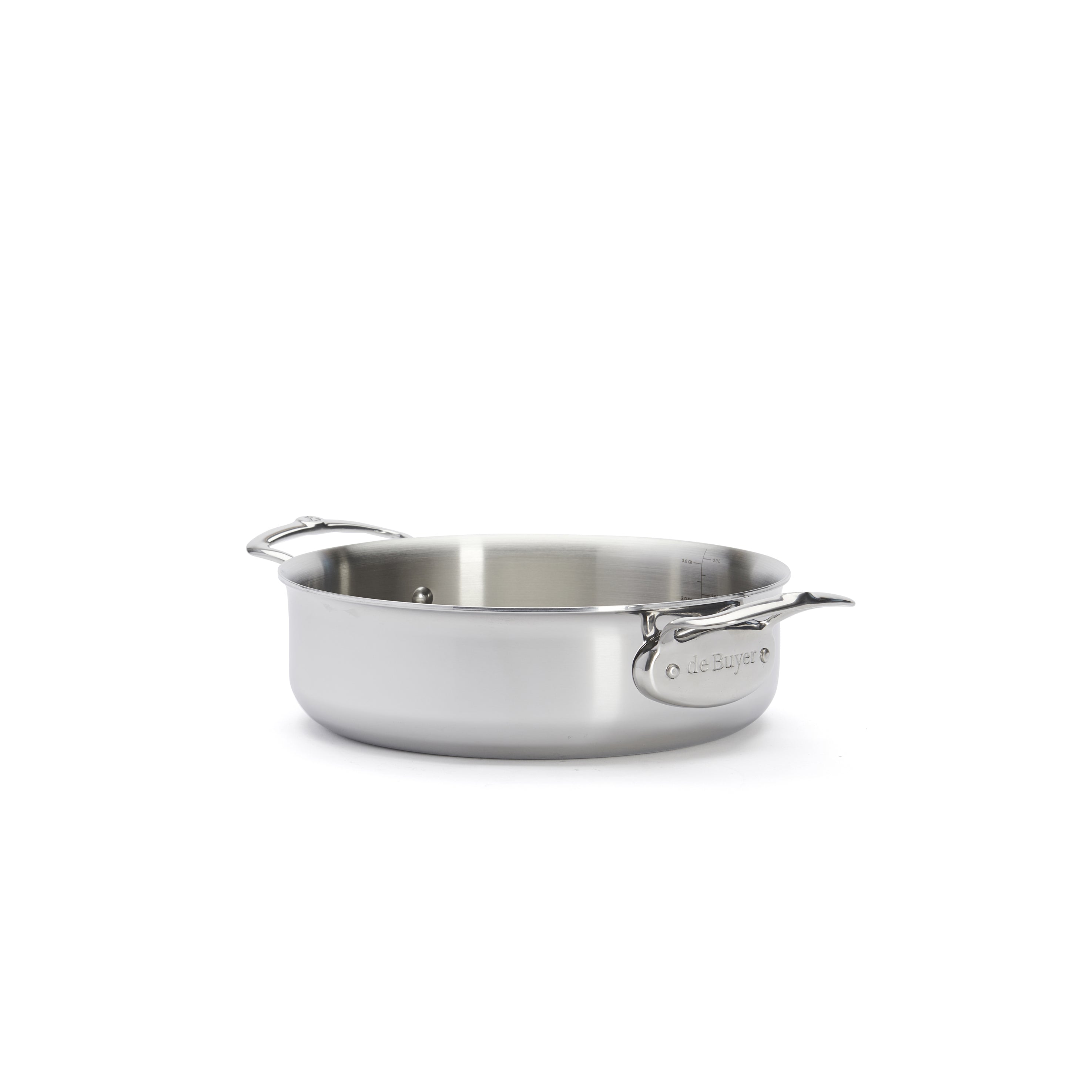 Sautergryde - rund med låg og 2 greb, Affinity fra de Buyer, Ø 24cm