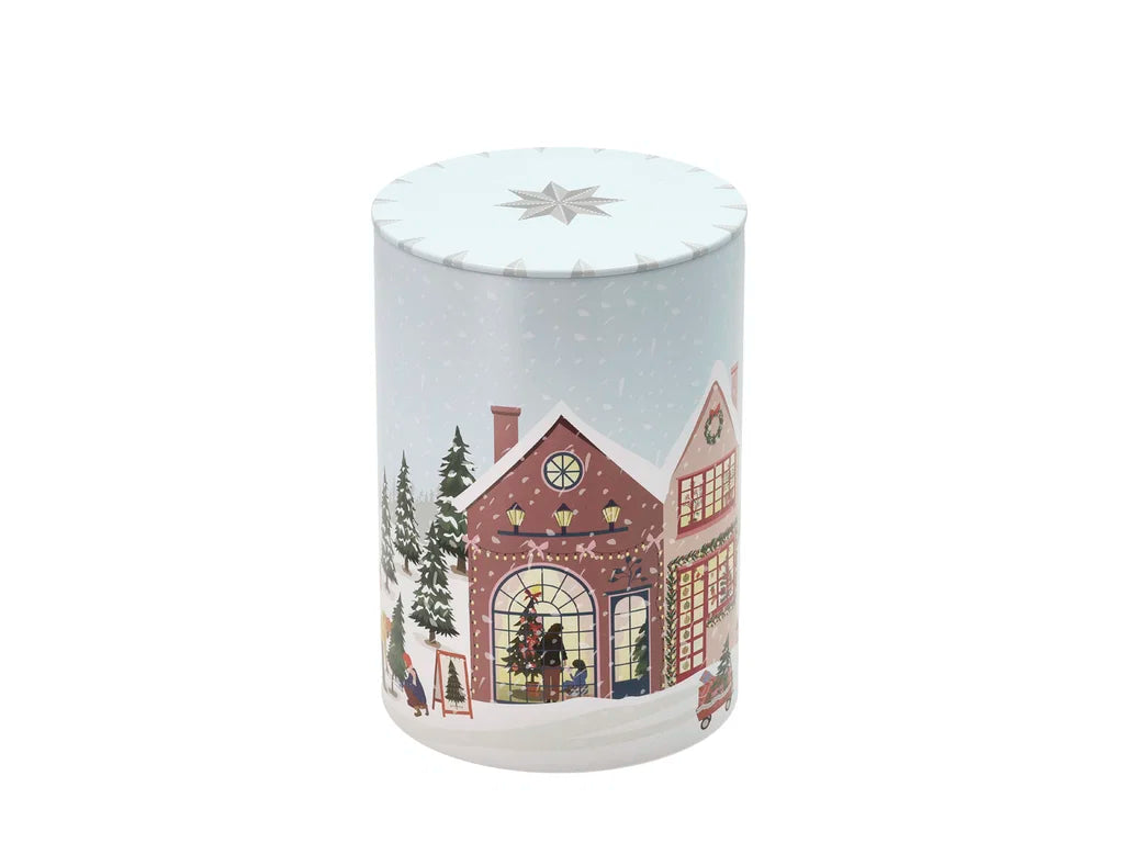 Kagedåse Vinter Ø10 og  H14,5 cm Ice Blue