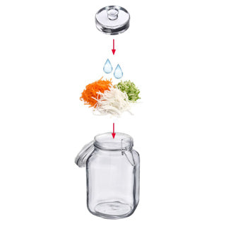 Fermenteringsvægte i glas, sæt med 4 stk