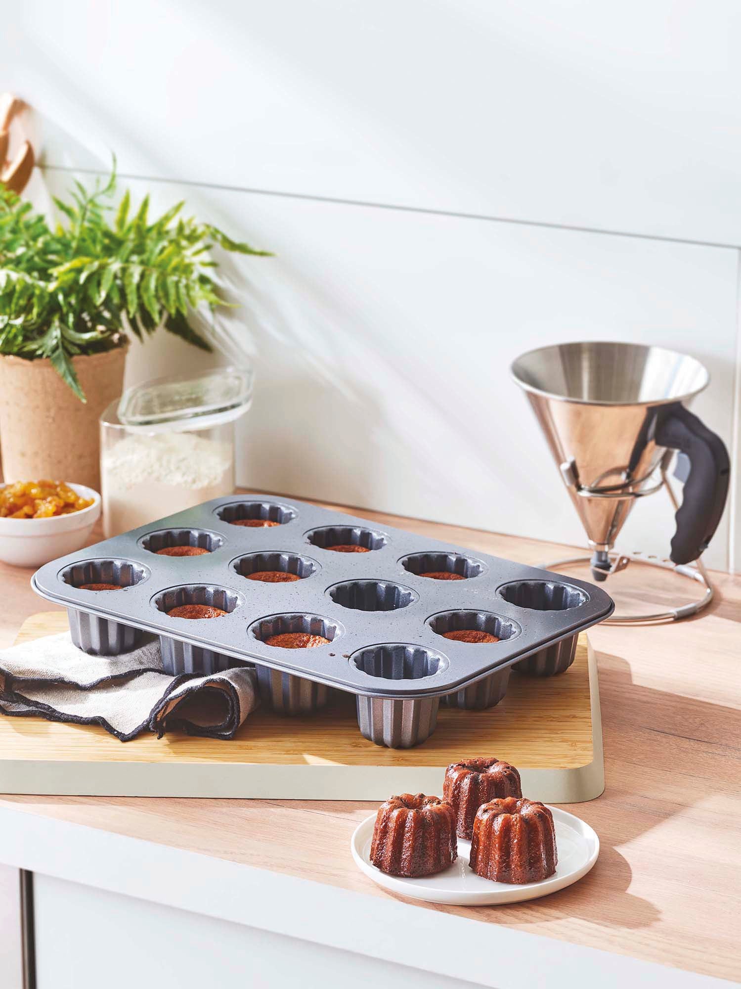 Bageform, Canneles, 12 stk, Ø 5,5 cm