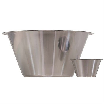 Røreskål med flad bund i rustfrit stål