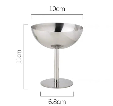 Italiensk isassiette i rustfrit stål – 11 cm