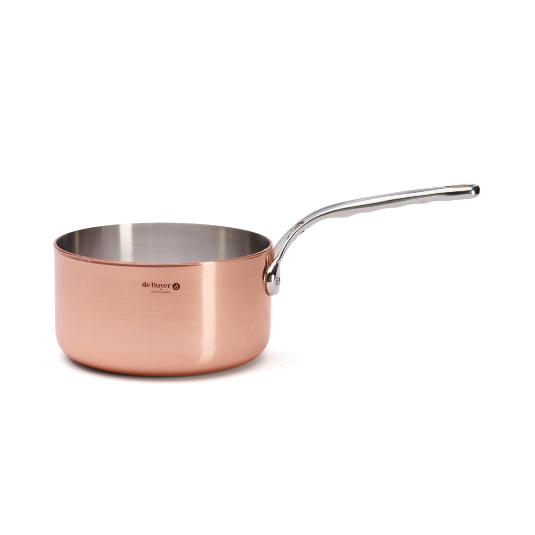 Kasserolle, kobber Ø14 cm, til induktion