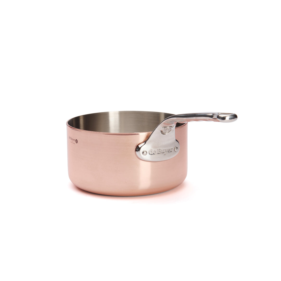 Kasserolle, kobber Ø14 cm, til induktion