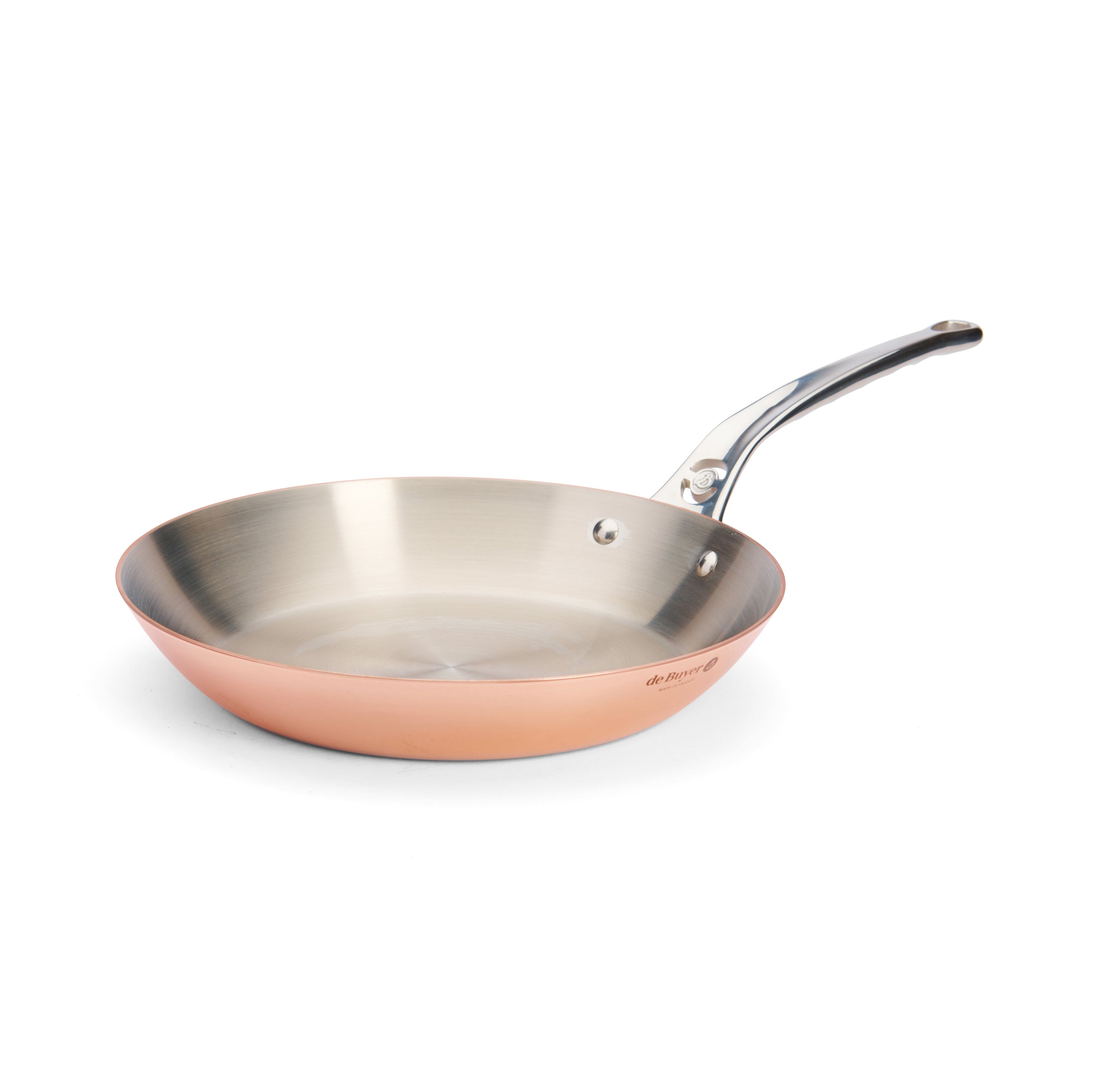 Stegepande i kobber, Ø 28 cm, til induktion