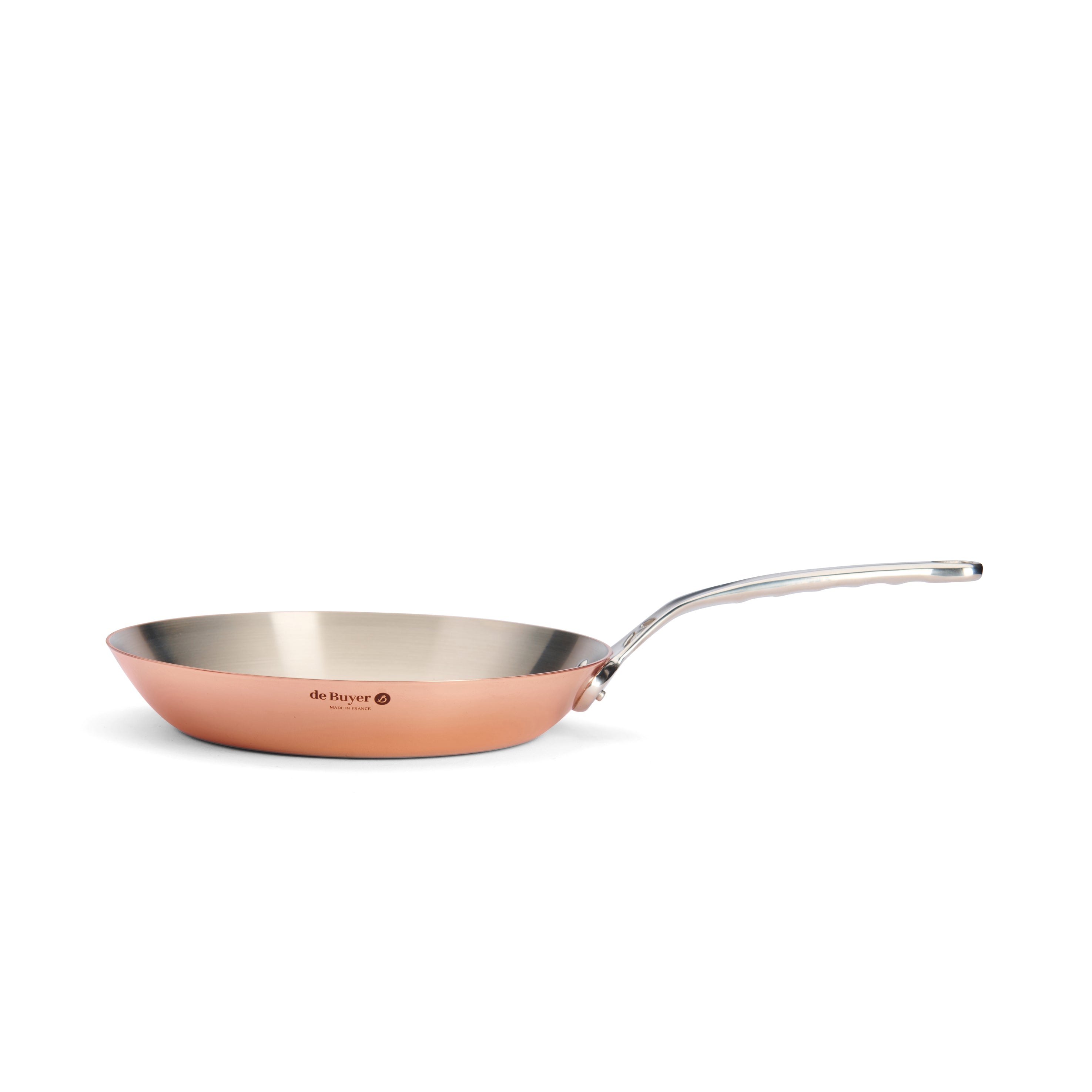 Stegepande i kobber, Ø 28 cm, til induktion