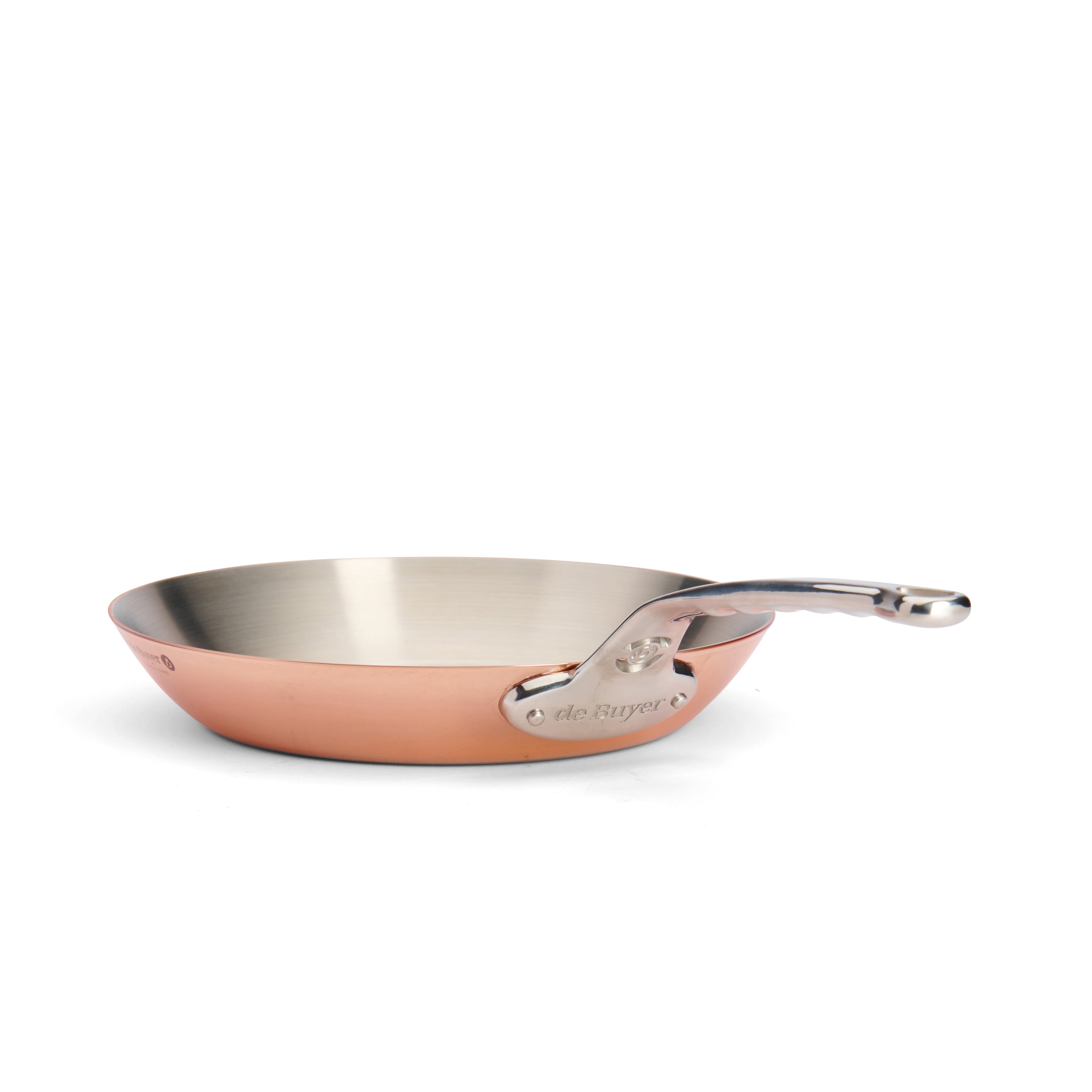 Stegepande i kobber, Ø 28 cm, til induktion