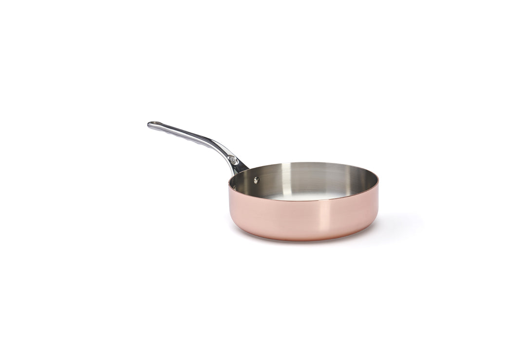 Sauterpande, kobber Ø24 cm, til induktion