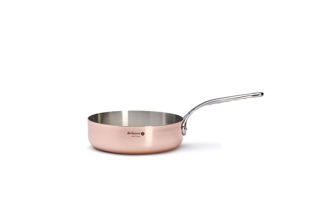 Sauterpande, kobber Ø24 cm, til induktion