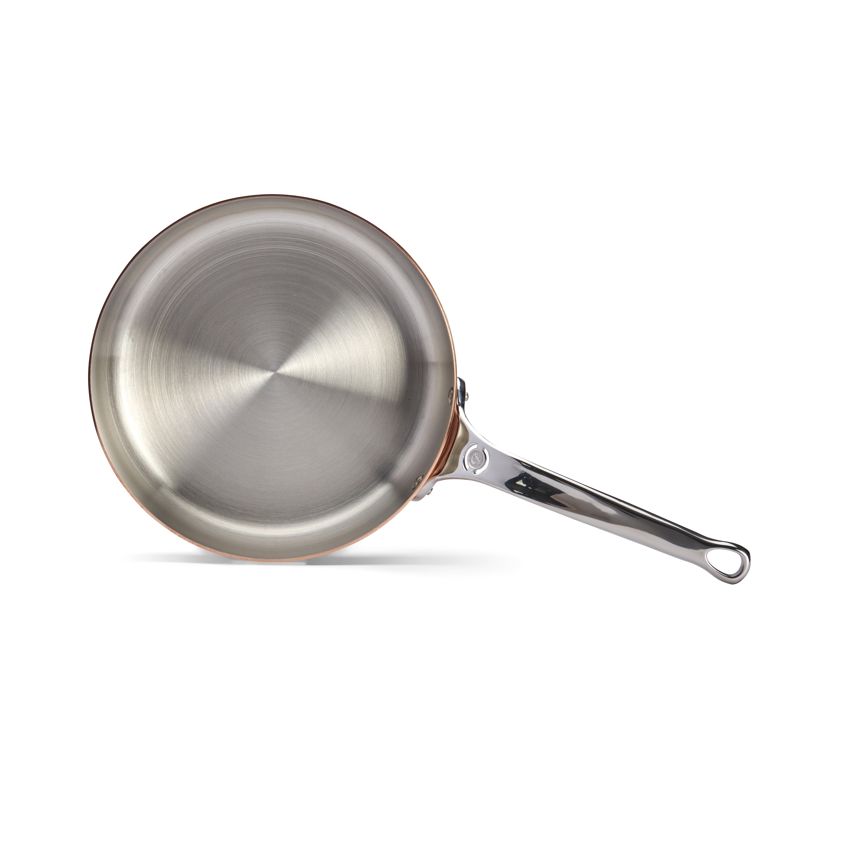 Sauterpande, kobber med rustfrit stål greb,  Ø24 cm