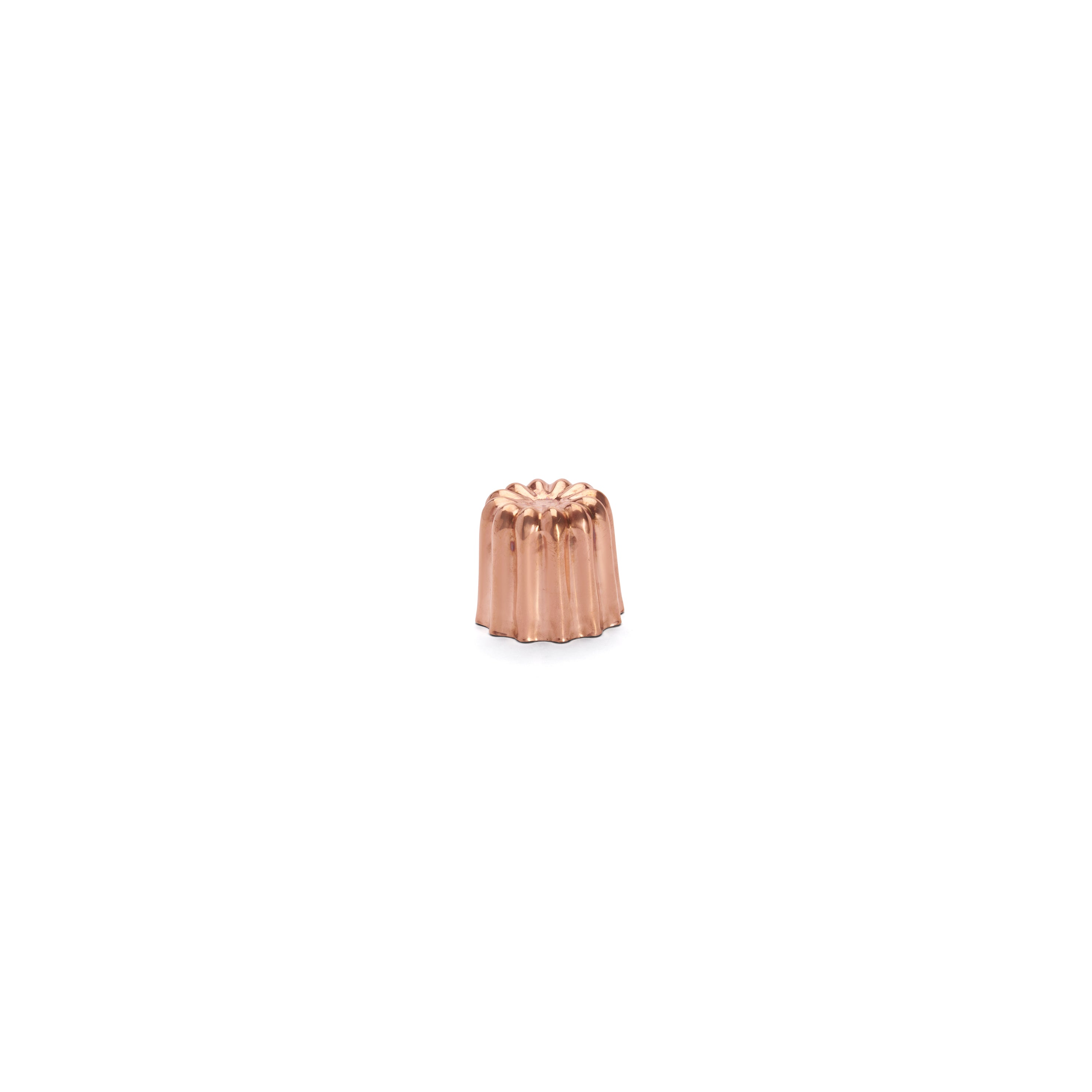 Bageform til Cannelé Bordelais i fortinnet kobber, Ø 5,5 cm