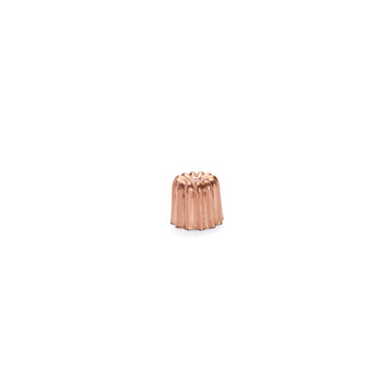 Bageform til Cannelé Bordelais i fortinnet kobber, Ø 5,5 cm