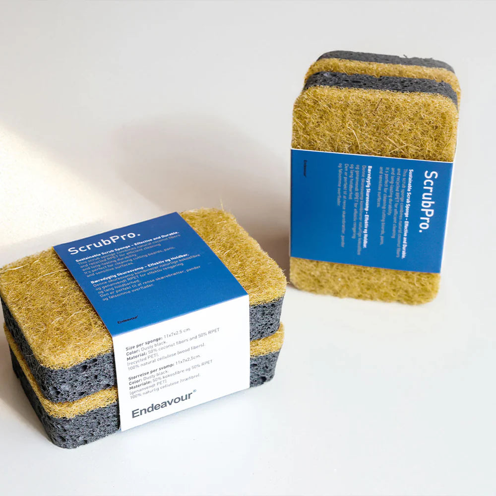 ScrubPro køkkensvamp, 2 pk – Effektiv, miljøvenlig og skånsom