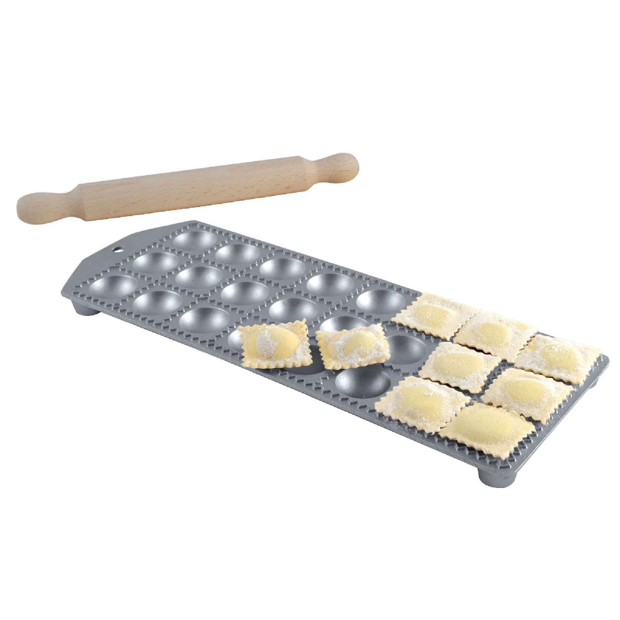 Ravioliplade, 24 runde styk, inklusive rulle