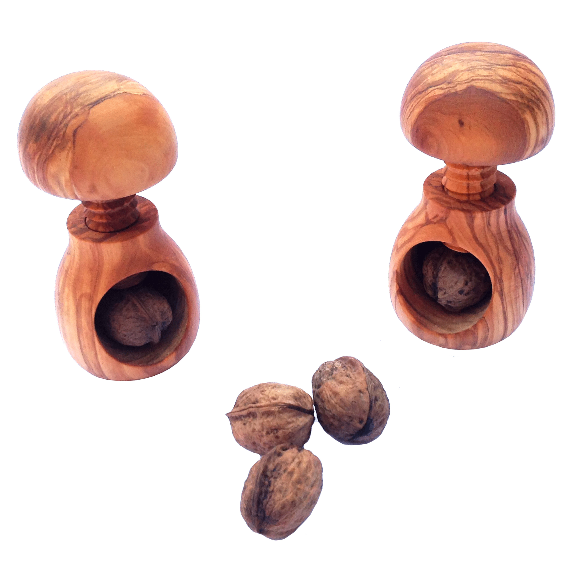 Nøddeknækker, "Champignon" i Oliventræ,