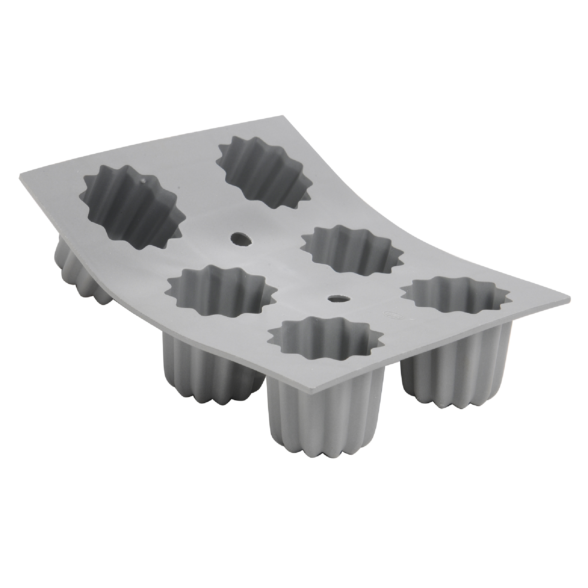 Silikoneform, Canneles Bordelais, 6 stk, Ø 5,5 cm