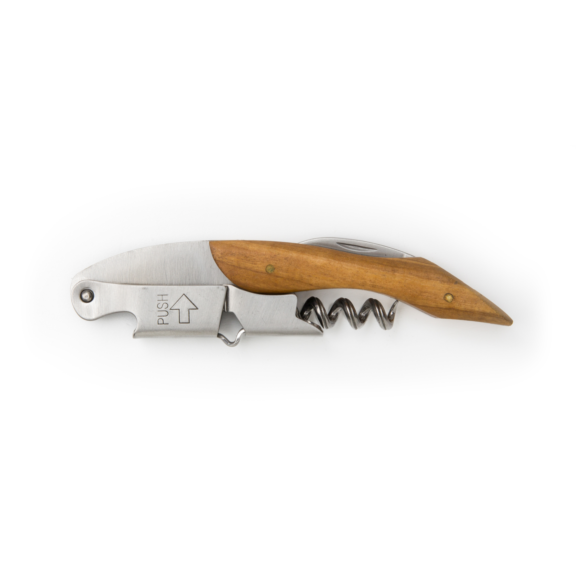 Tjenerkniv, Sommelier, rustfri stål og oliventræ