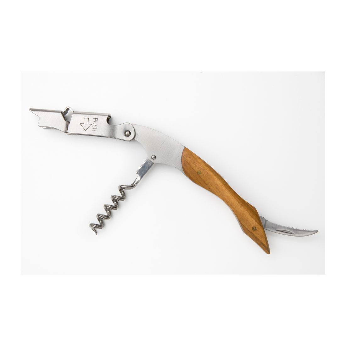 Tjenerkniv, Sommelier, rustfri stål og oliventræ