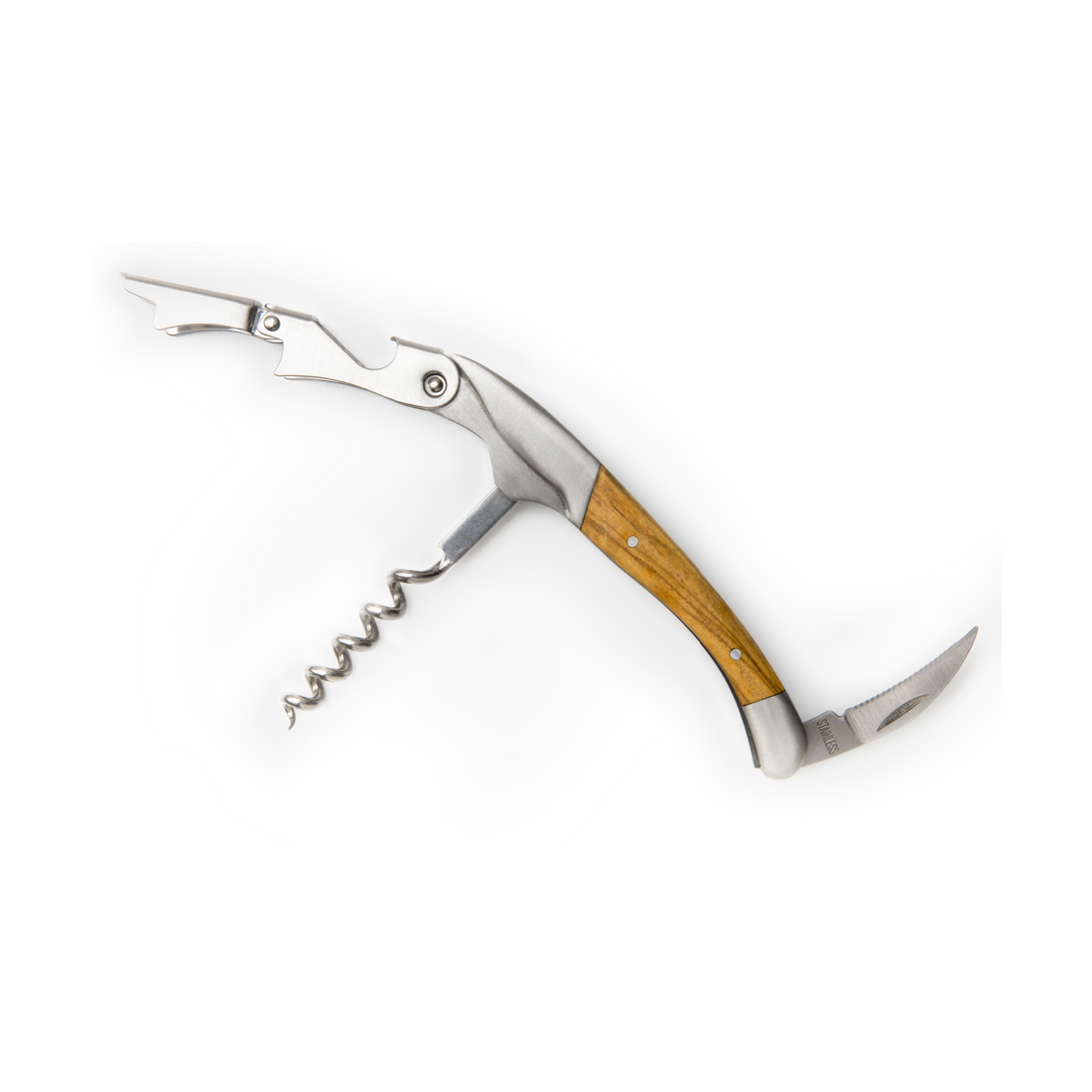 Tjenerkniv, Professionel, rustfri stål og oliventræ