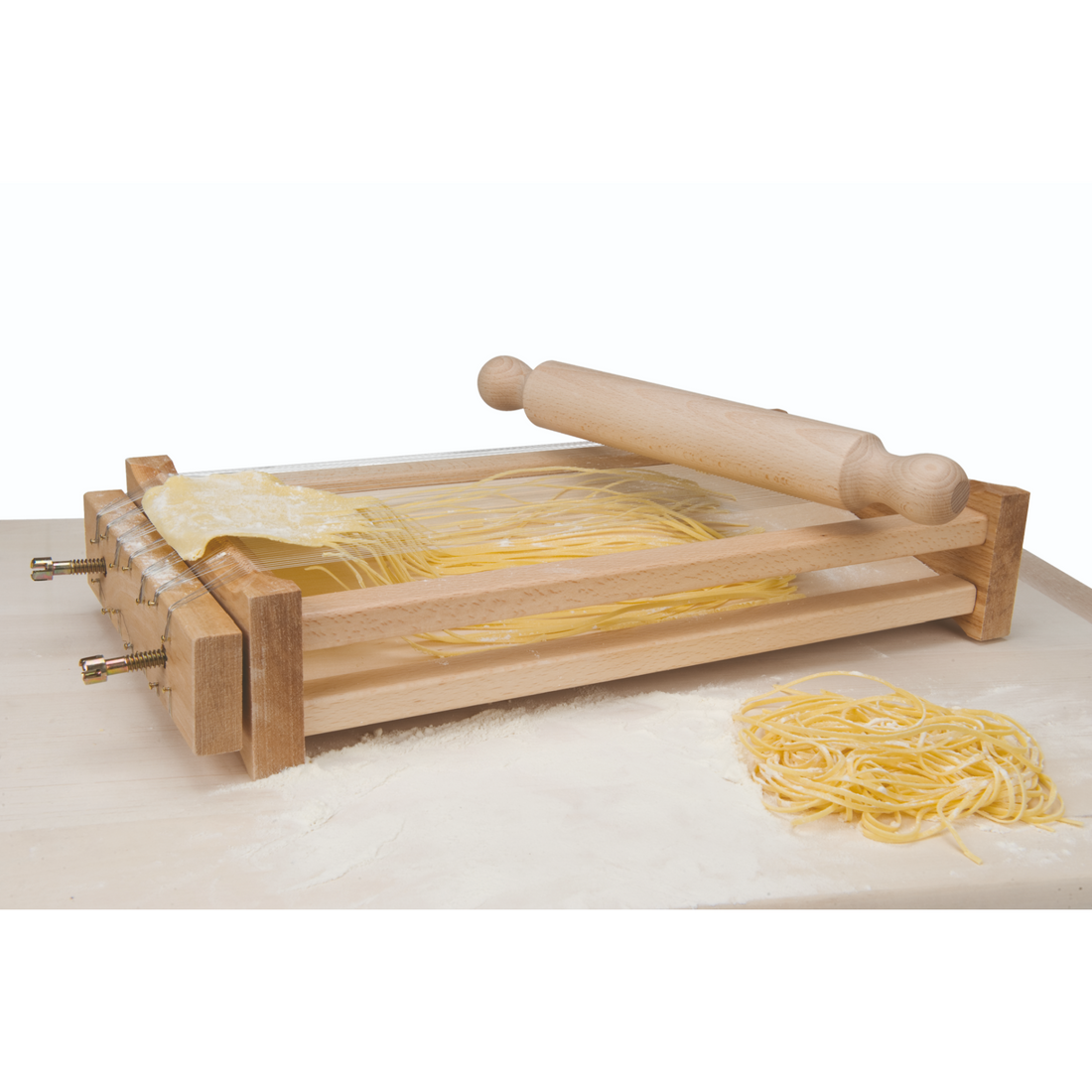 Pastaguitar "Chitarra" til Spaghetti og Tagliatelle i bøgetræ