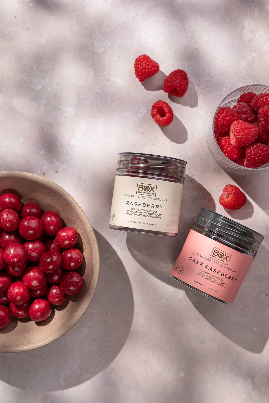 Box The Original – Hindbær og Mørk Chokolade