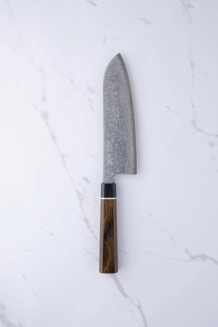 Santoku kniv, Suncraft Black, 167 mm