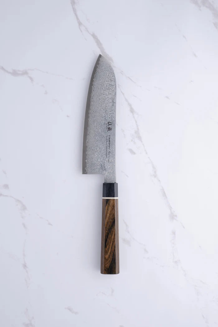 Santoku kniv, Suncraft Black, 167 mm